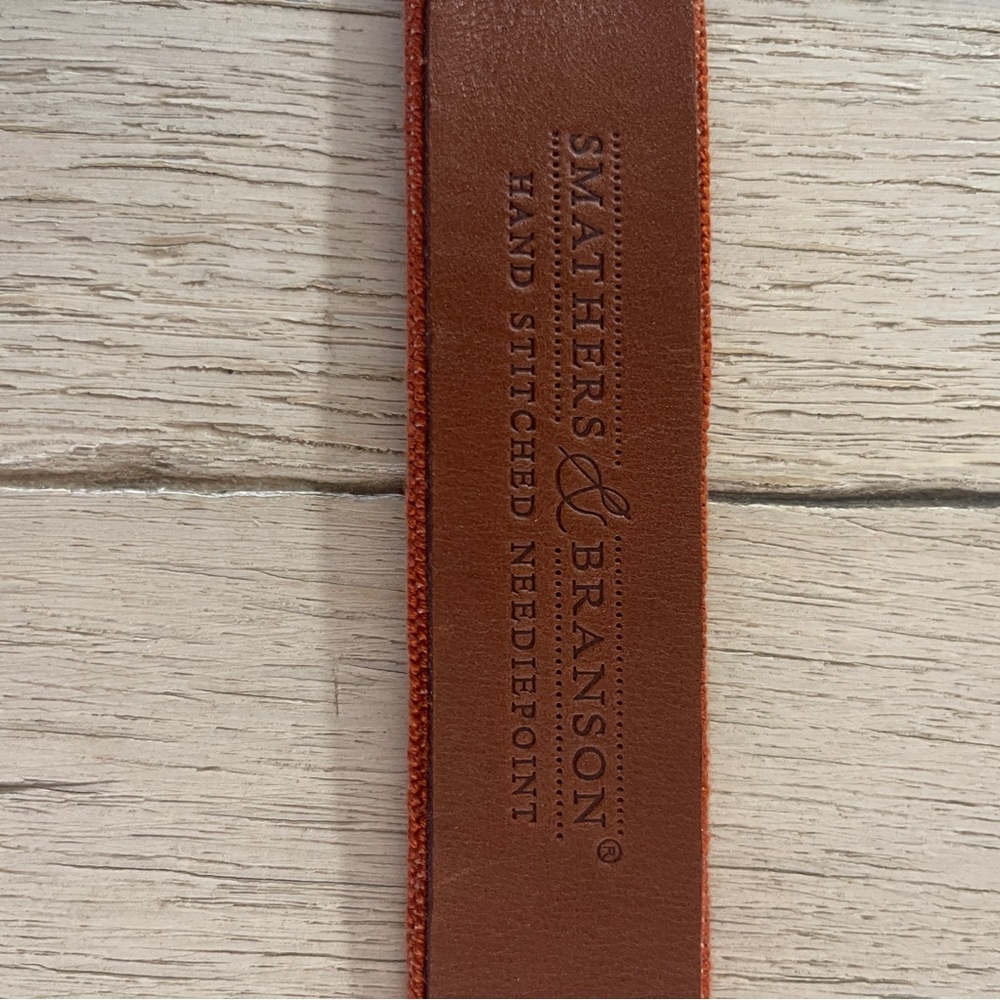 NWT Smathers + Branson Boys' University of Texas Needlepoint Belt - Picture 6 of 6